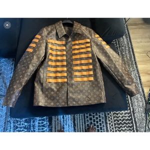 Louis Vuitton Grey Leather Jacket - Jacketpop